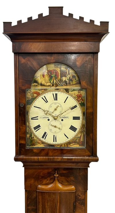 Fantastic Antique Scottish “Kilmarnok” Mahogany case Long Case clock – ca 1830 - Image 8