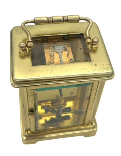 Fabulous Antique French 8 day masked dial Carriage clock – ca 1900 - Image 4