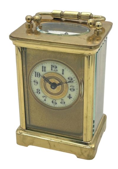Fabulous Antique French 8 day masked dial Carriage clock – ca 1900 - Image 5