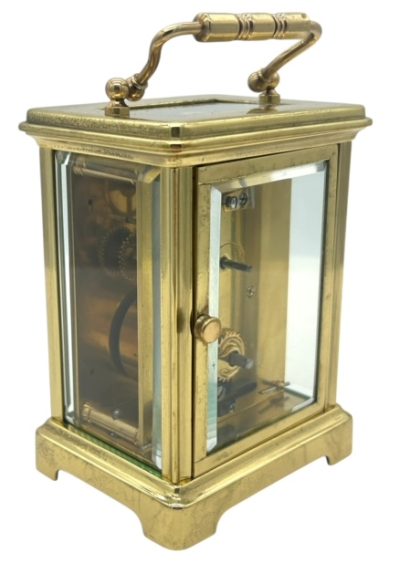Fabulous Antique French 8 day masked dial Carriage clock – ca 1900 - Image 6