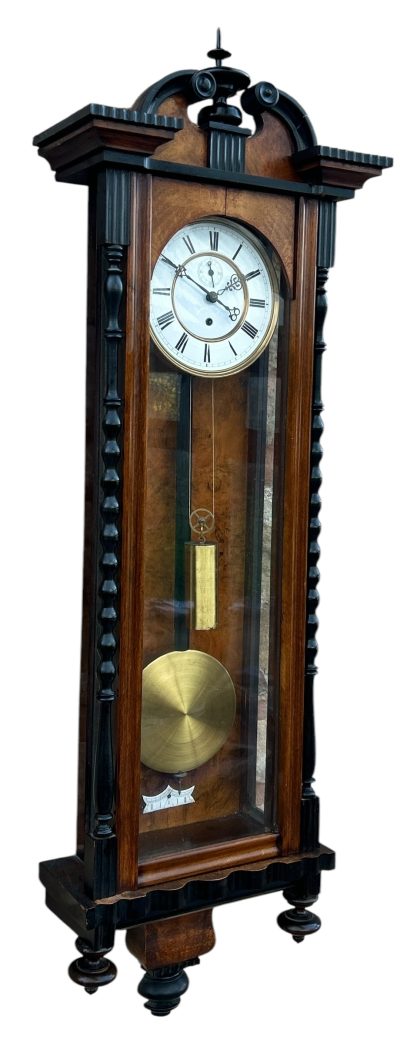 Wonderful single weight Vienna Regulator Wall clock – ca 1880 - Image 2