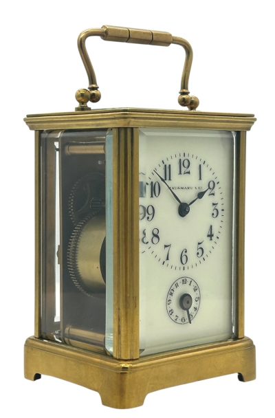 Exquisite Antique French 8 day Carriage clock with Alarm feature  – ca 1900 - Image 2