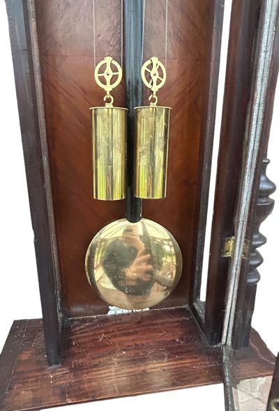 Stunning Antique Kienzle Twin Weight Vienna Regulator Walnut & Ebonized case Wall Clock - Image 2