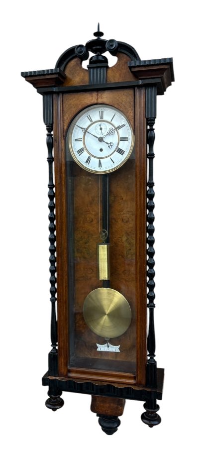 Wonderful single weight Vienna Regulator Wall clock – ca 1880 - Image 6