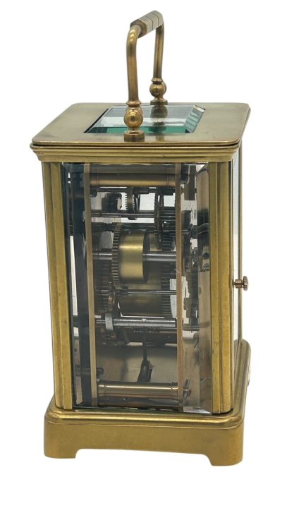 Exquisite Antique French 8 day Carriage clock with Alarm feature  – ca 1900 - Image 3