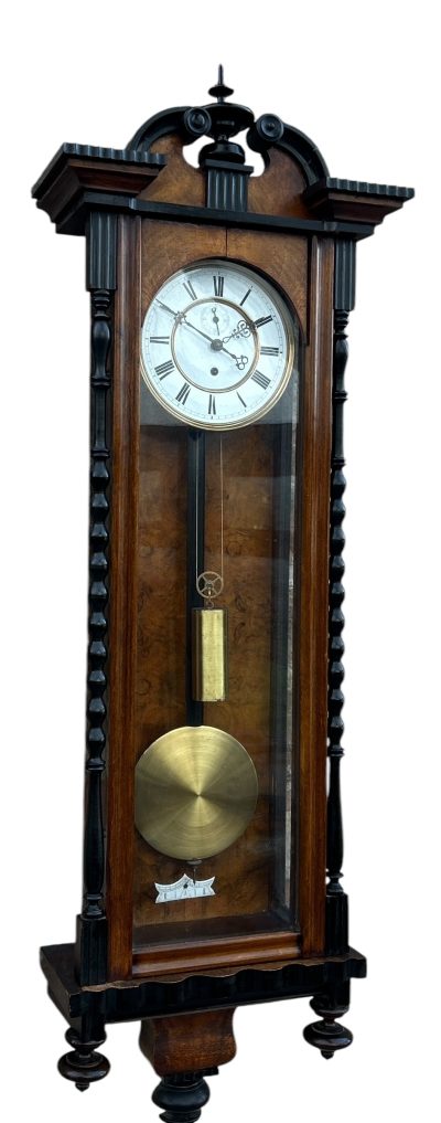 Wonderful single weight Vienna Regulator Wall clock – ca 1880 - Image 7