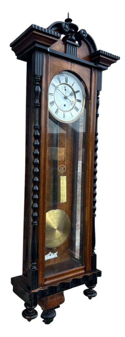 Wonderful single weight Vienna Regulator Wall clock – ca 1880 - Image 8