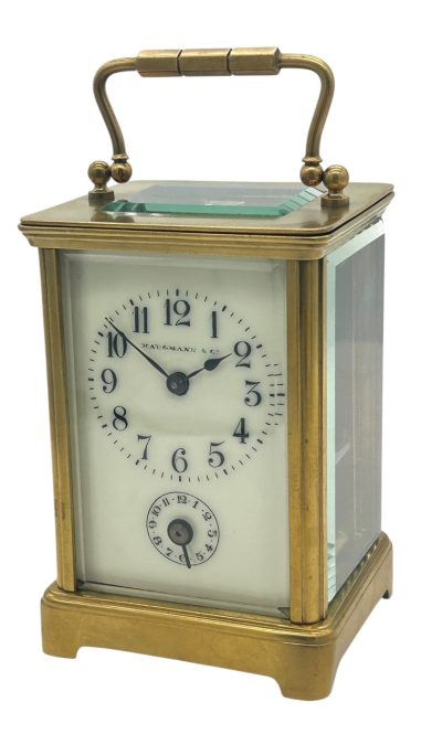 Exquisite Antique French 8 day Carriage clock with Alarm feature  – ca 1900 - Image 6