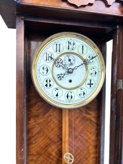 Wonderful single weight Vienna Regulator Wall clock – ca 1880 - Image 11
