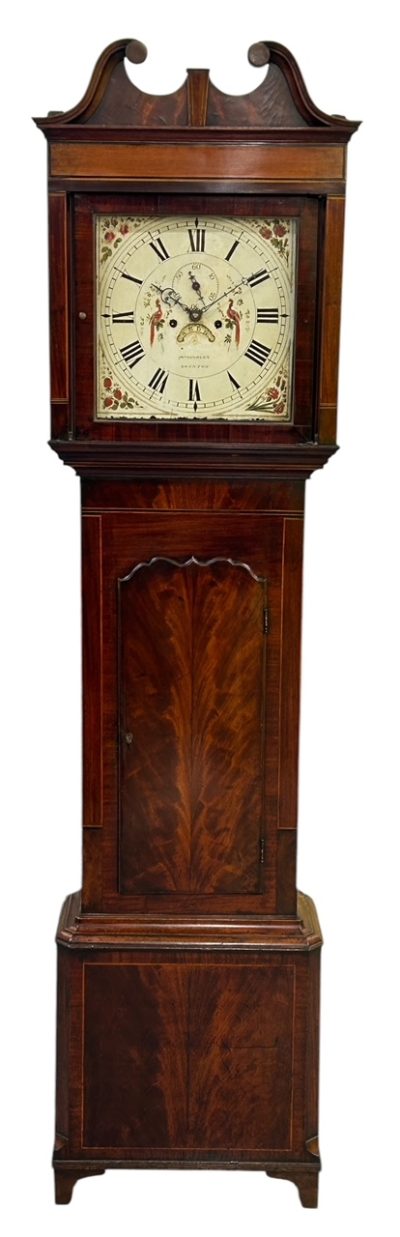 Fantastic Antique English “Swinton” Mahogany case Long Case clock – ca 1830 - Image 9