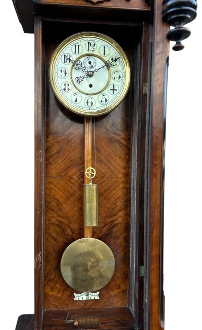 Wonderful single weight Vienna Regulator Wall clock – ca 1880 - Image 12