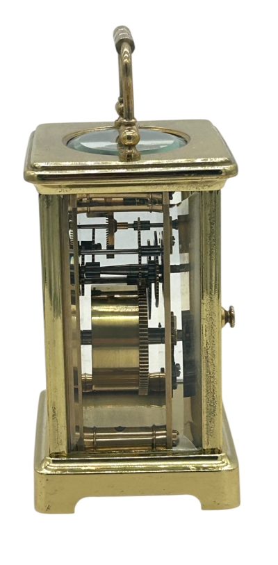 Fabulous Antique French 8 day masked dial Carriage clock – ca 1900 - Image 11
