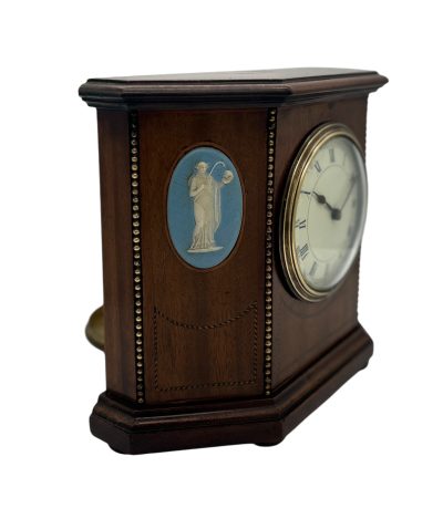 Fabulous Mahogany Case with Wedgwood porcelain 8 day Mantel clock - Image 6
