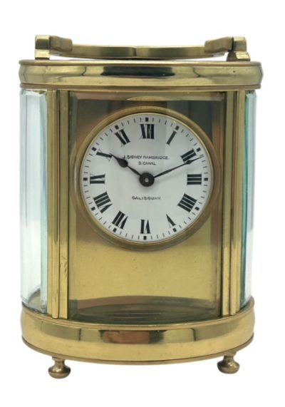 Superb Antique Victorian Oval Cased French 8 day Carriage clock– ca 1890 - Image 10