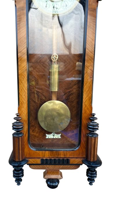 Exquisite Kingwood Case Vienna Wall clock – ca 1890 - Image 9