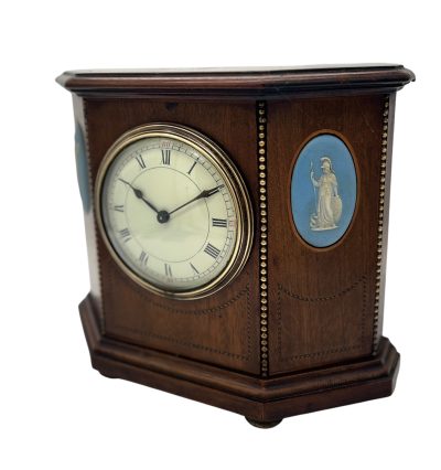 Fabulous Mahogany Case with Wedgwood porcelain 8 day Mantel clock - Image 10