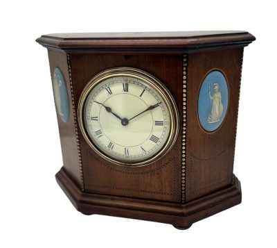 Fabulous Mahogany Case with Wedgwood porcelain 8 day Mantel clock - Image 11