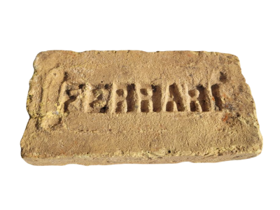 Antique Orginal Ferrari Brick-Terracotta