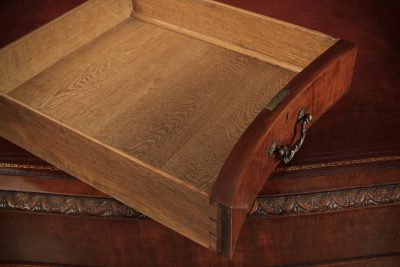 Magnificent Serpentine Shaped Mahogany Partners Desk - Image 10
