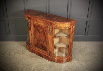 Victorian Inlaid Walnut Credenza Side Cabinet - Image 16