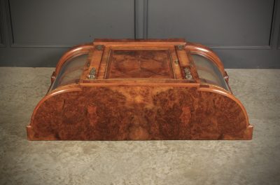 Victorian Inlaid Walnut Credenza Side Cabinet - Image 7