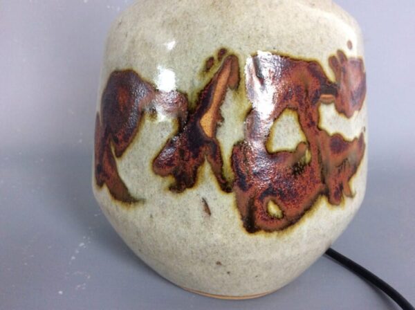 Mid Century Tremaen Cornish Studio Pottery Lamp c1970's - Image 4