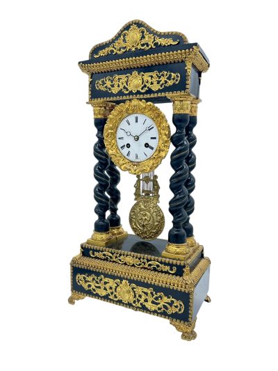 Exquisite Victorian French Portico Mantel Clock – ca1860 - Image 8
