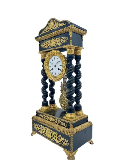 Exquisite Victorian French Portico Mantel Clock – ca1860 - Image 10