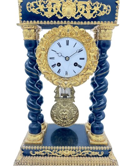 Exquisite Victorian French Portico Mantel Clock – ca1860 - Image 3