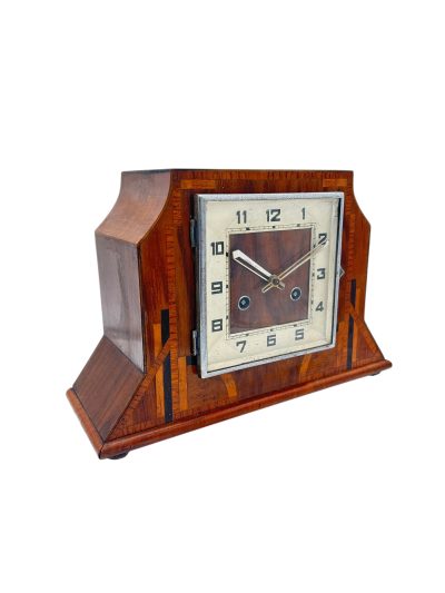 Stylish English Art Deco Mantle Clock - 8 Day Striking Mantel Clock - Image 6