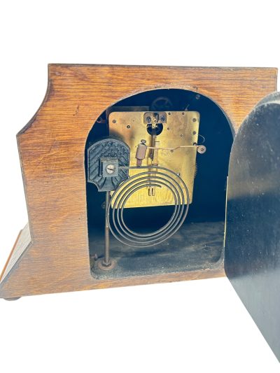 Stylish English Art Deco Mantle Clock - 8 Day Striking Mantel Clock - Image 5