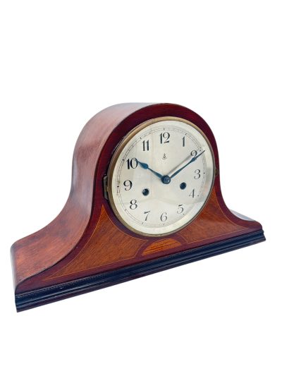 Stunning & Rare Gustav Becker Hat Shaped Mantel Clock – ca1920 - Image 4
