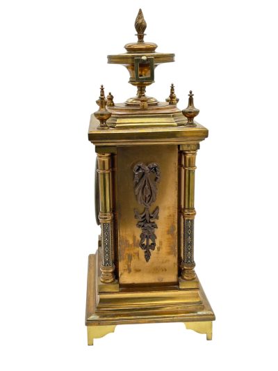 Fabulous French Bronze Ormolu Cube Mantel Clock – ca1890 - Image 9