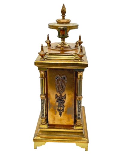 Fabulous French Bronze Ormolu Cube Mantel Clock – ca1890 - Image 10