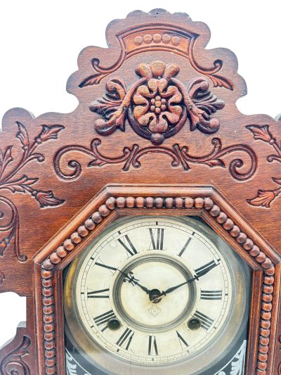 Fantastic Ansonia Gingerbread Clock – ca 1890 - Image 9