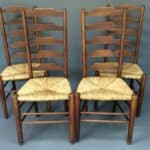 Set of 4 Dining Chairs by Heals & Sons Ltd c1920’s dining chairs Antique Chairs