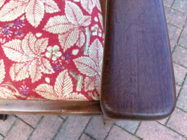 Set of 8 Arts & Crafts Walnut Dining Chairs c1910 - Image 3