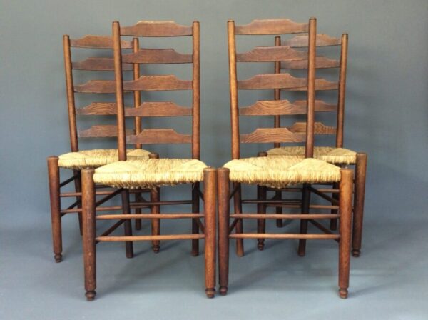 Set of 4 Dining Chairs by Heals & Sons Ltd c1920's - Image 2