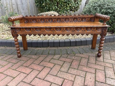 Late Victorian Hall Bench