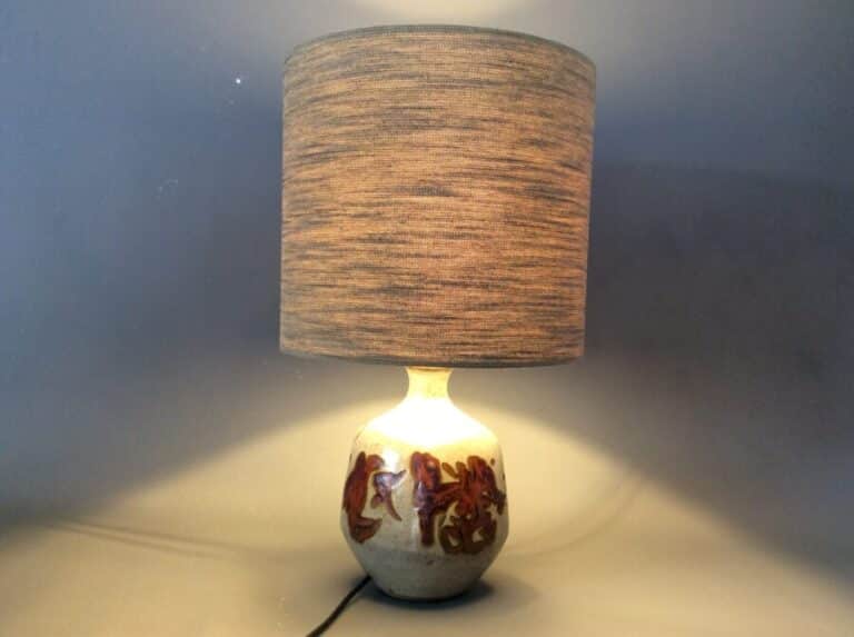Mid Century Tremaen Cornish Studio Pottery Lamp c1970's