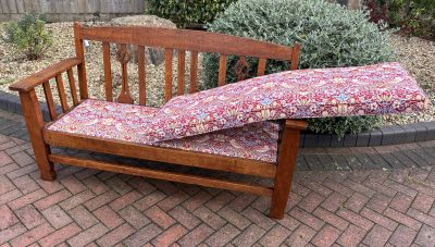 Arts & Crafts Oak Settle - Image 11