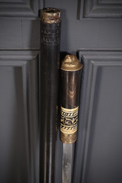 Anglo Indian Bone Inlaid Sword Stick - Image 2