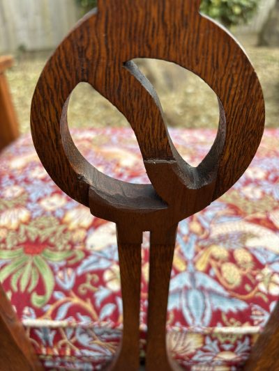 Arts & Crafts Oak Settle - Image 9