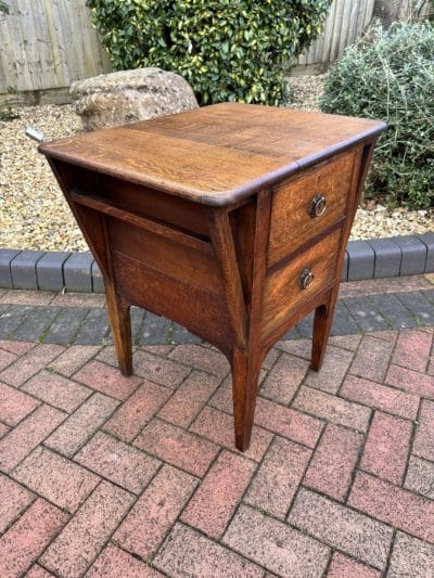 Arts & Crafts Oak Side Table c1900 - Image 5