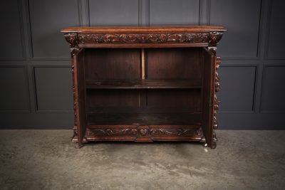 Carved Oak Side Cabinet - Image 5