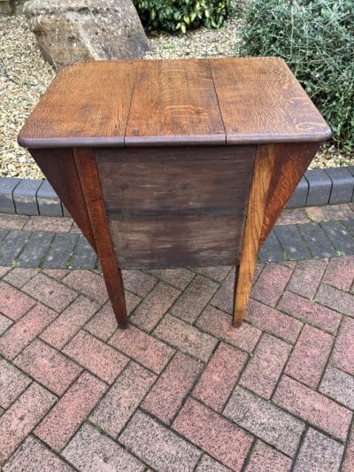 Arts & Crafts Oak Side Table c1900 - Image 8