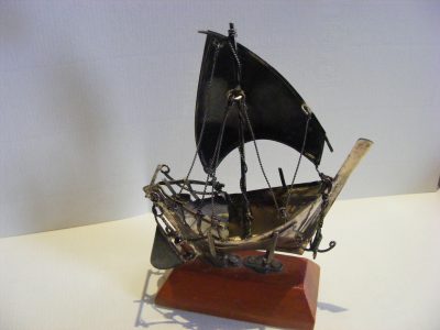Beautiful Omani Dhow Sterling Silver Moving Parts c1970 Muscat Arabian - Image 10