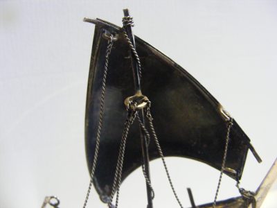 Beautiful Omani Dhow Sterling Silver Moving Parts c1970 Muscat Arabian - Image 8