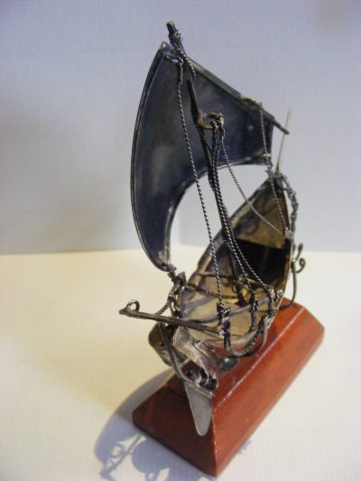 Beautiful Omani Dhow Sterling Silver Moving Parts c1970 Muscat Arabian - Image 2