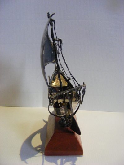 Beautiful Omani Dhow Sterling Silver Moving Parts c1970 Muscat Arabian - Image 4
